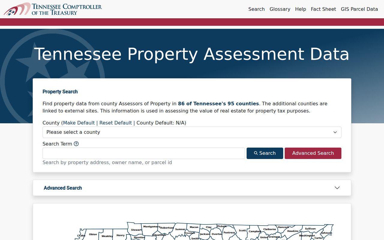 Columbia public records property assessment search for Maury County