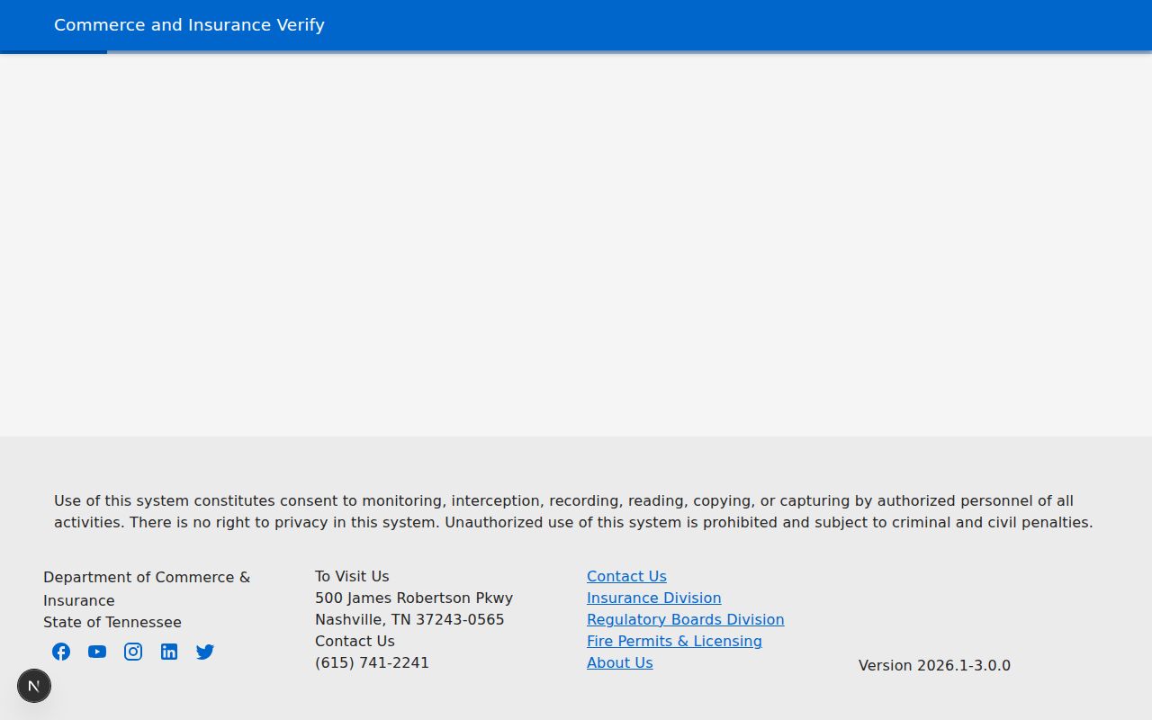 Columbia people search using Tennessee professional license verification